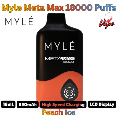 Myle Meta Max 18000 Puffs Peach Ice