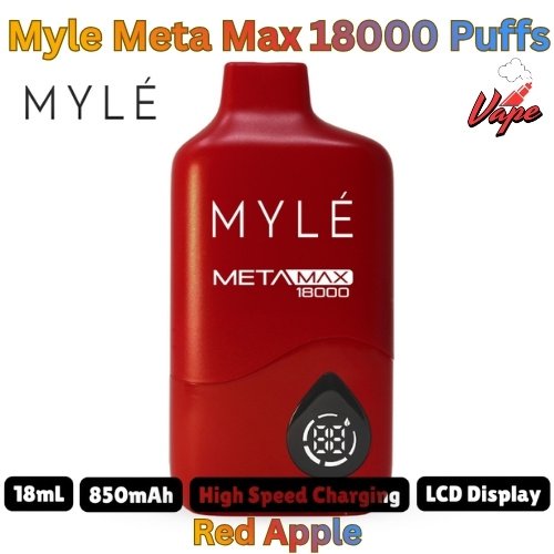 Myle Meta Max 18000 Puffs Red Apple