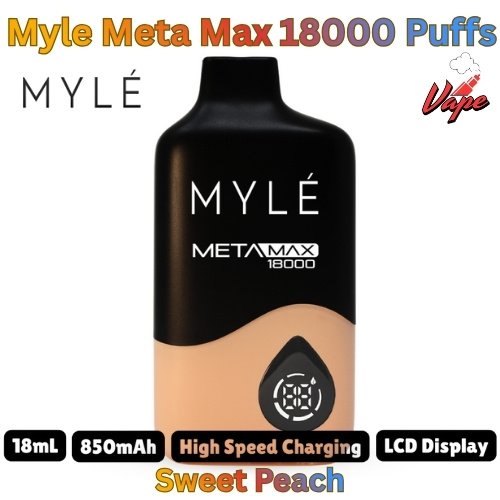 Myle Meta Max 18000 Puffs Sweet Peach