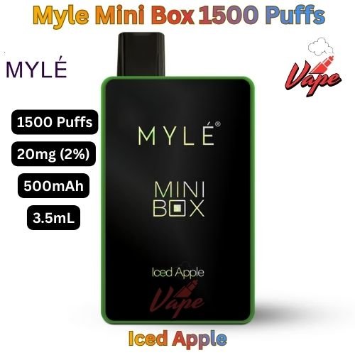 Myle Mini Box 1500 Puffs 20MG Iced Apple