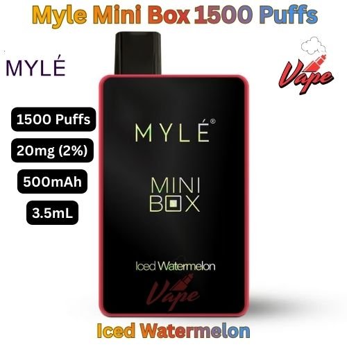 Myle Mini Box 1500 Puffs 20MG Iced Watermelon
