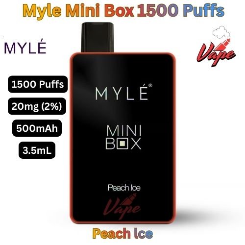 Myle Mini Box 1500 Puffs 20MG Peach lce