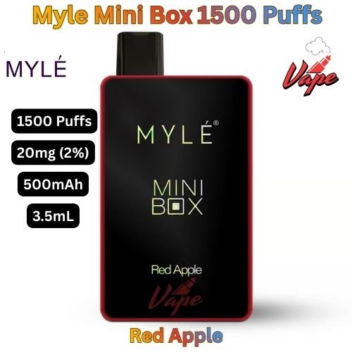 Myle Mini Box 1500 Puffs 20MG Red Apple