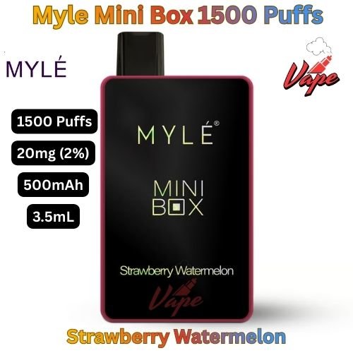 Myle Mini Box 1500 Puffs 20MG Strawberry Watermelon