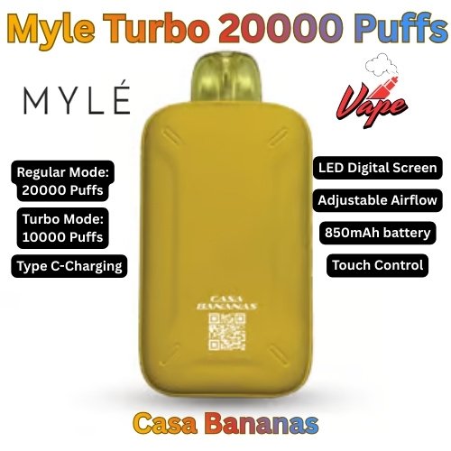 Myle Turbo 20000 Puffs Casa Bananas