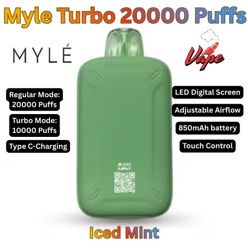 Myle Turbo 20000 Puffs Iced Mint