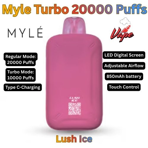 Myle Turbo 20000 Puffs Lush Ice