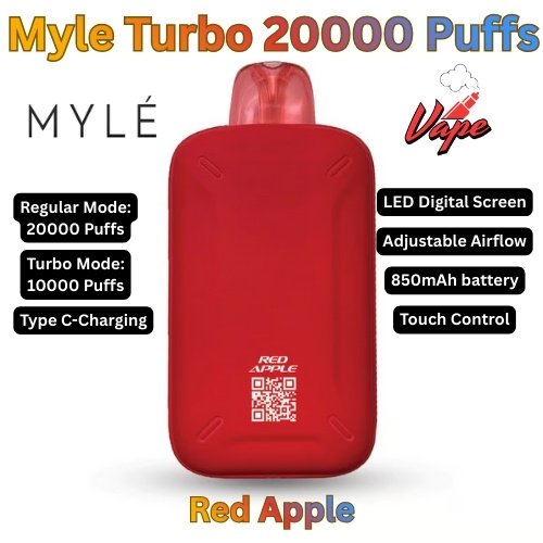 Myle Turbo 20000 Puffs Red Apple