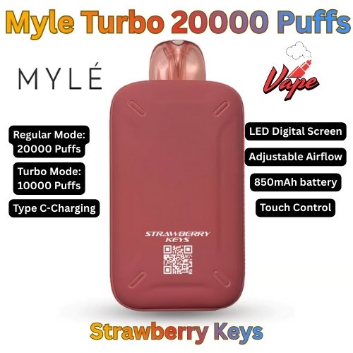 Myle Turbo 20000 Puffs Strawberry Keys