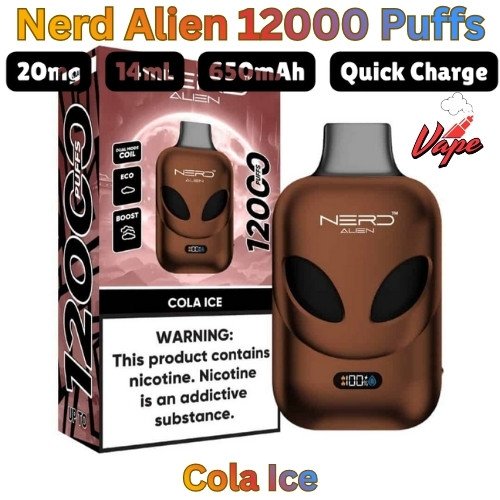 Nerd Alien 12000 Puffs Cola Ice
