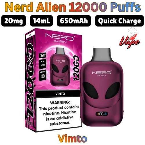Nerd Alien 12000 Puffs Vimto