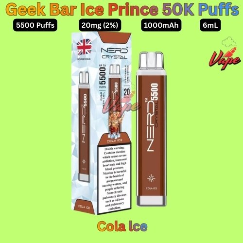 Nerd Crystal 5500 Puffs 20MG Cola lce
