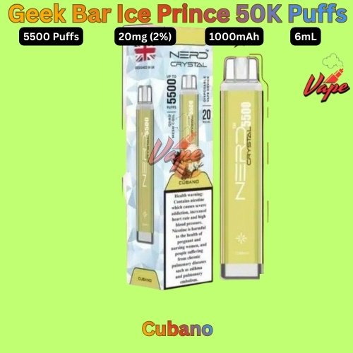 Nerd Crystal 5500 Puffs 20MG Cubano
