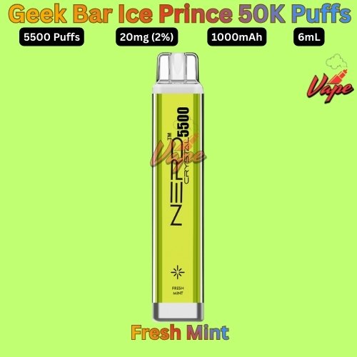 Nerd Crystal 5500 Puffs 20MG Fresh Mint