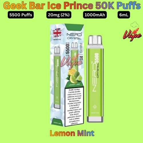 Nerd Crystal 5500 Puffs 20MG Lemon Mint