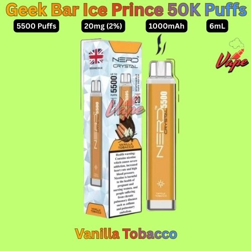 Nerd Crystal 5500 Puffs 20MG Vanilla Tobacco