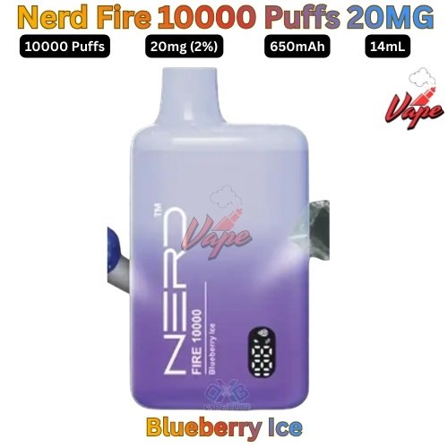 Nerd Fire 10000 Puffs 20MG Blueberry Ice