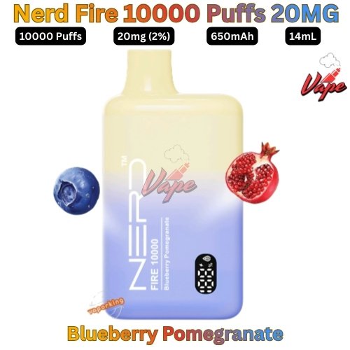 Nerd Fire 10000 Puffs 20MG Blueberry Pomegranate