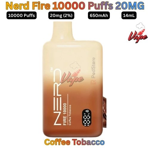 Nerd Fire 10000 Puffs 20MG Coffee Tobacco