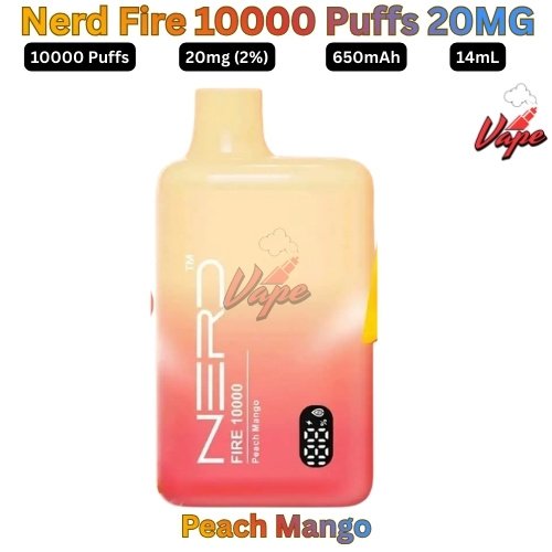 Nerd Fire 10000 Puffs 20MG Peach Mango