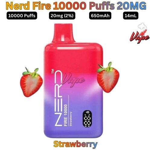 Nerd Fire 10000 Puffs 20MG Strawberry