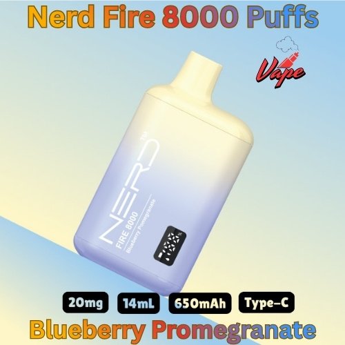 Nerd Fire 8000 Puffs Blueberry Promegranate