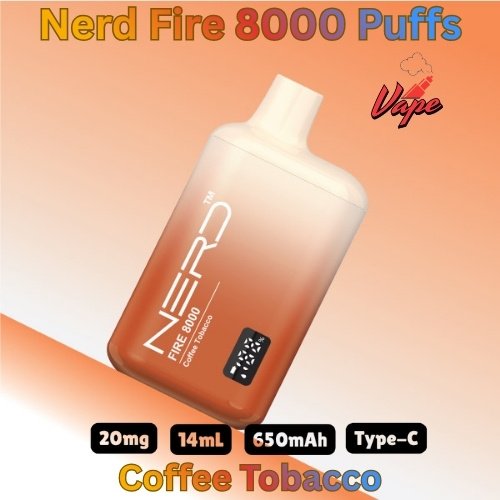 Nerd Fire 8000 Puffs Coffee Tobacco