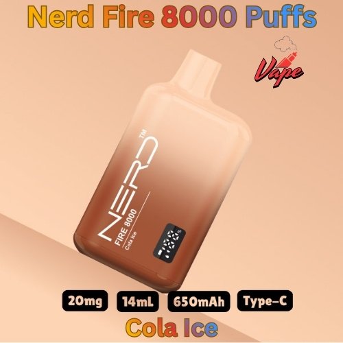 Nerd Fire 8000 Puffs Cola Ice