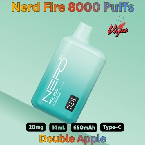 Nerd Fire 8000 Puffs Double Apple
