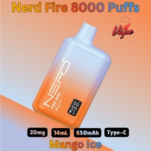 Nerd Fire 8000 Puffs Mango Ice