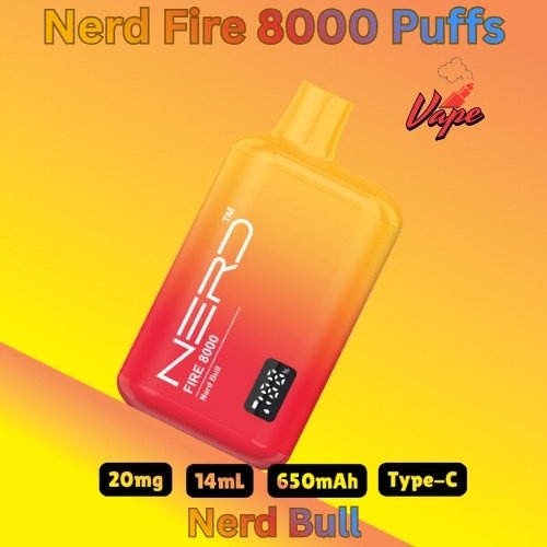 Nerd Fire 8000 Puffs Nerd Bull