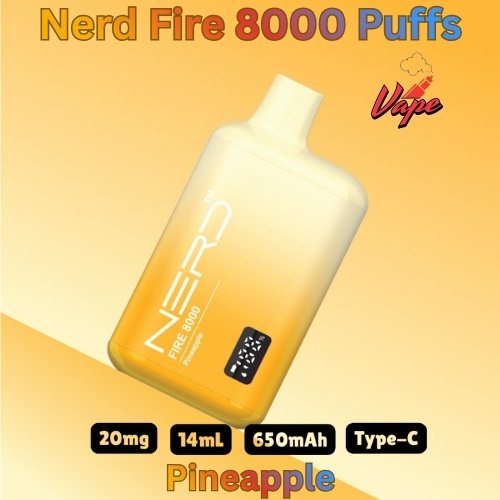 Nerd Fire 8000 Puffs Pineapple
