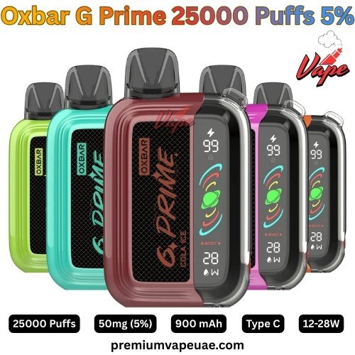 Oxbar G Prime 25000 Puffs 50MG All Flavors