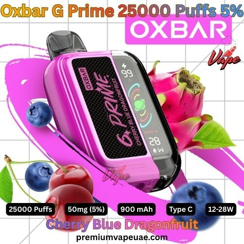 Oxbar G Prime 25000 Puffs 50MG Cherry Blue Dragonfruit