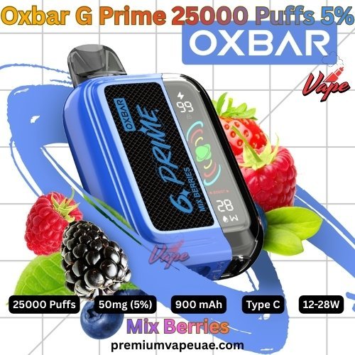 Oxbar G Prime 25000 Puffs 50MG Mix Berries