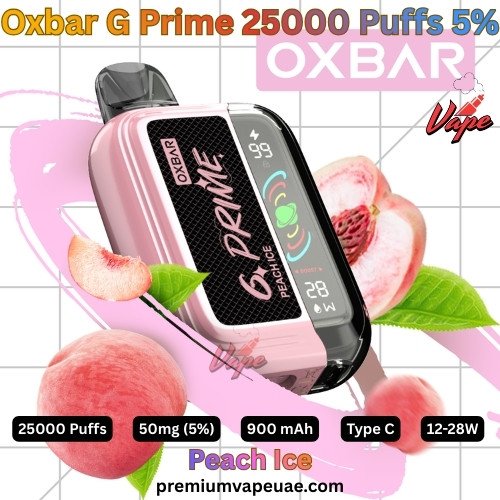 Oxbar G Prime 25000 Puffs 50MG Peach Ice