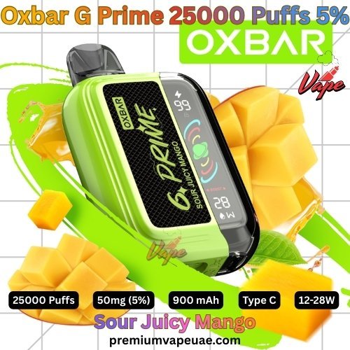 Oxbar G Prime 25000 Puffs 50MG Sour Juicy Mango