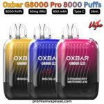 Oxbar G8000 Pro 8000 Puffs 50MG All Flavors
