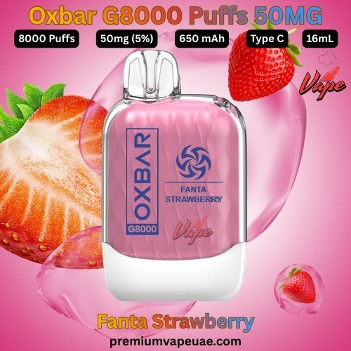 Oxbar G8000 Puffs 50MG Fanta Strawberry
