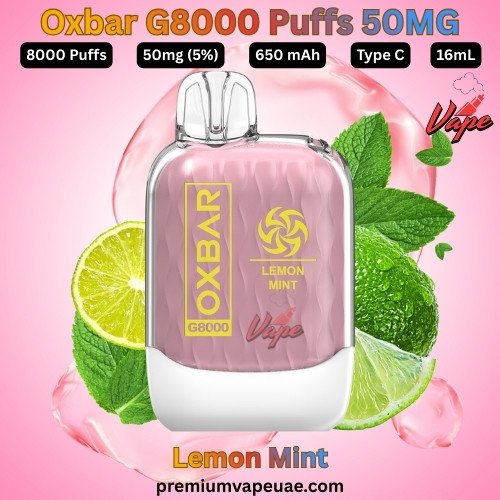Oxbar G8000 Puffs 50MG Lemon Mint