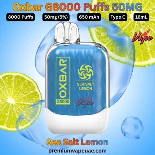 Oxbar G8000 Puffs 50MG Sea Salt Lemon