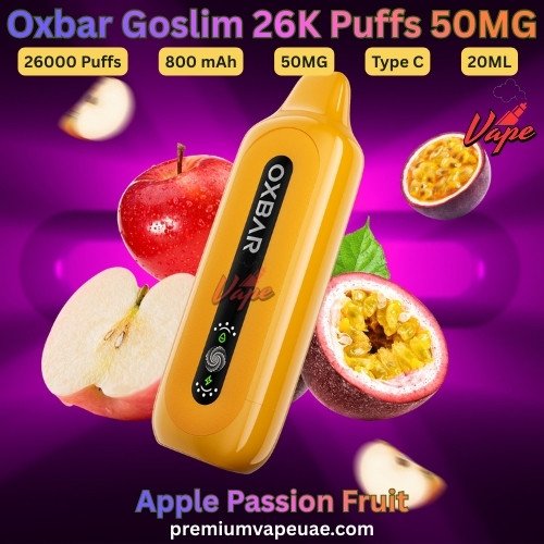 Oxbar Goslim 26000 Puffs 50MG Apple Passion Fruit