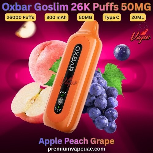 Oxbar Goslim 26000 Puffs 50MG Apple Peach Grape