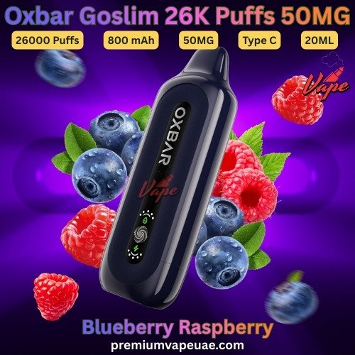 Oxbar Goslim 26000 Puffs 50MG Blueberry Raspberry
