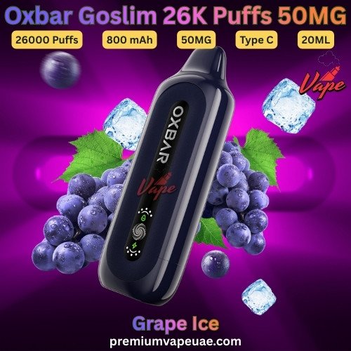 Oxbar Goslim 26000 Puffs 50MG Grape Ice