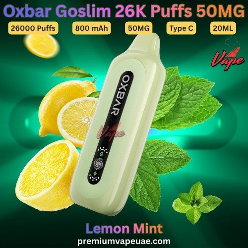 Oxbar Goslim 26000 Puffs 50MG Lemon Mint