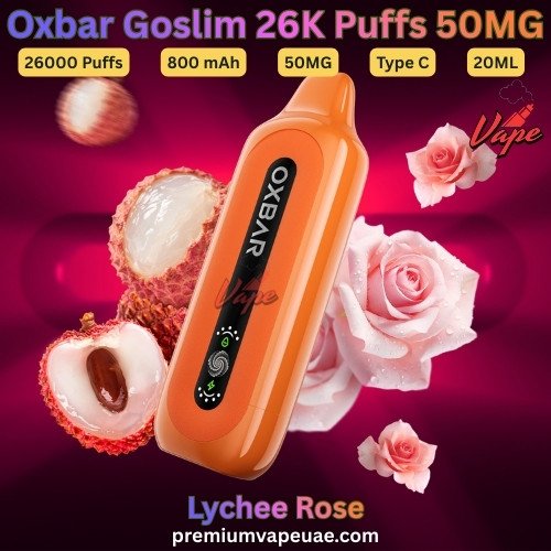 Oxbar Goslim 26000 Puffs 50MG Lychee Rose