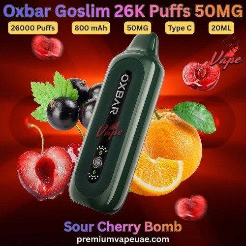 Oxbar Goslim 26000 Puffs 50MG Sour Cherry Bomb