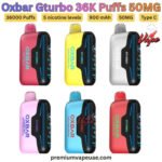 Oxbar Gturbo 36000 Puffs 50MG All Flavors