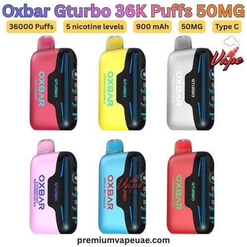 Oxbar Gturbo 36000 Puffs 50MG All Flavors